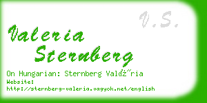 valeria sternberg business card